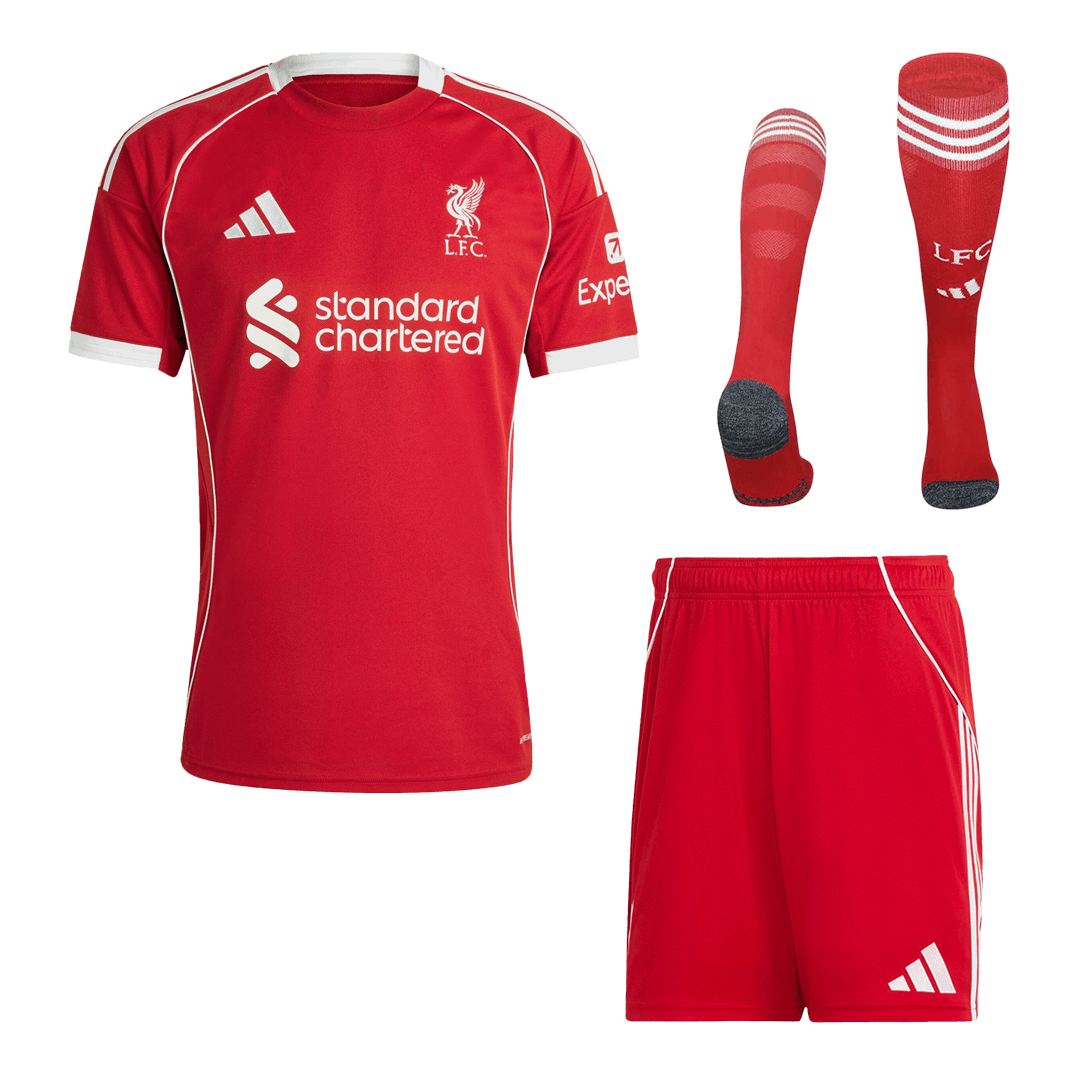 Liverpool Home Soccer Fan Full Kit 2025/26 - Pro Jersey Shop
