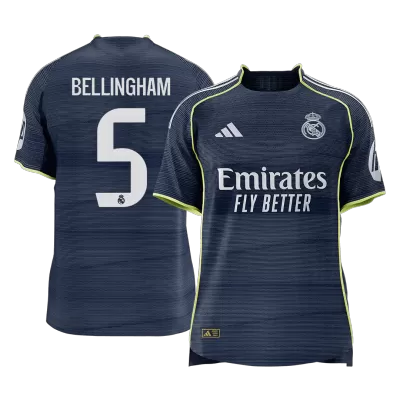 Real Madrid BELLINGHAM #5 Away Soccer Match Jersey 2025/26 - Pro Jersey Shop