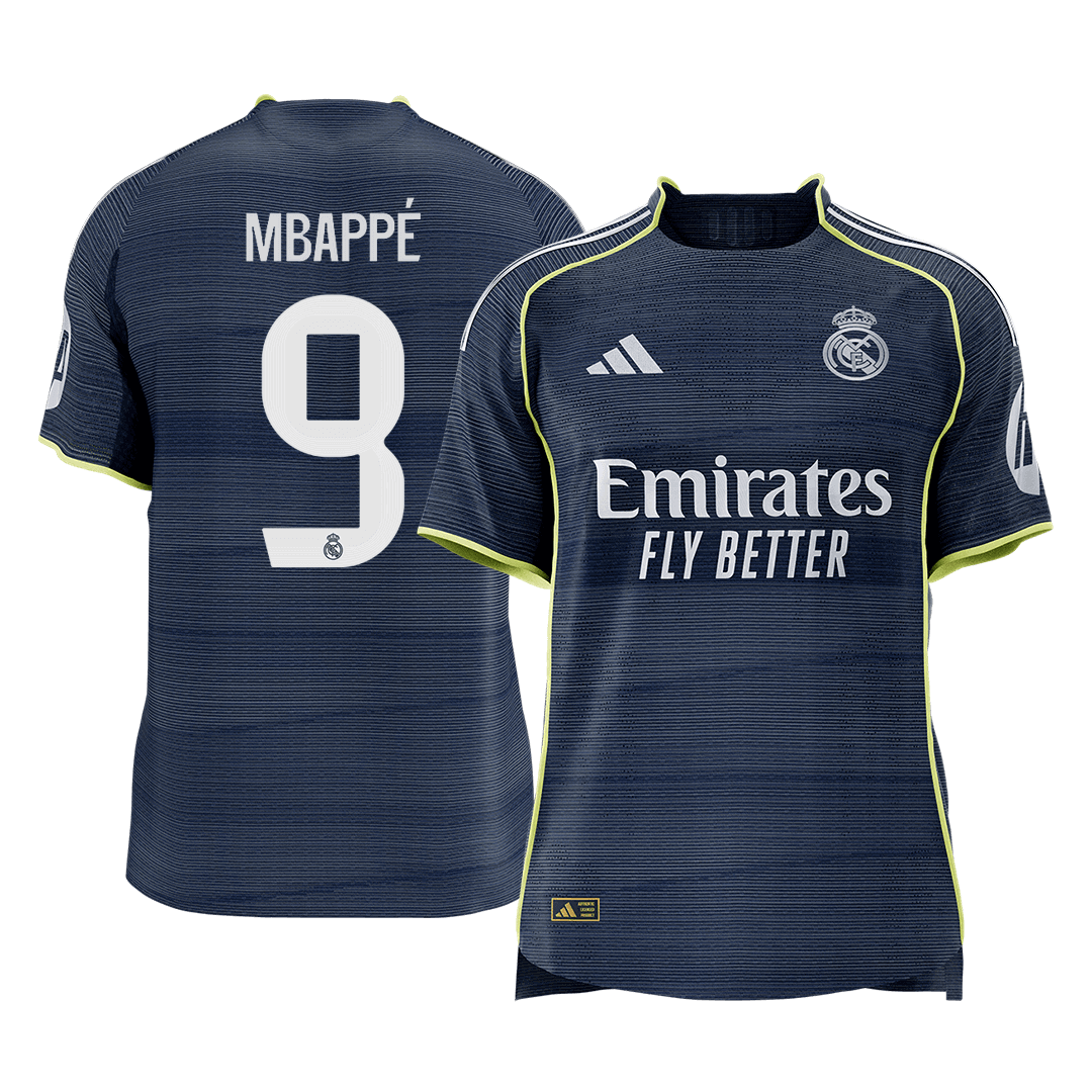 Real Madrid MBAPPÉ #9 Away Soccer Match Jersey 2025/26 - Pro Jersey Shop