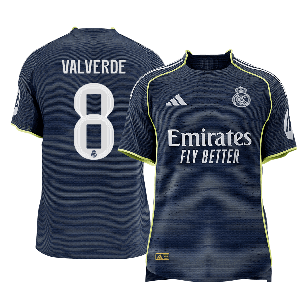 Real Madrid VALVERDE #8 Away Soccer Match Jersey 2025/26 - Pro Jersey Shop