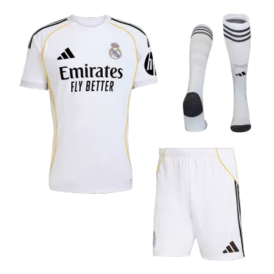 Real Madrid Home Soccer Full Kit Replica 2025/26 - Pro Jersey Shop