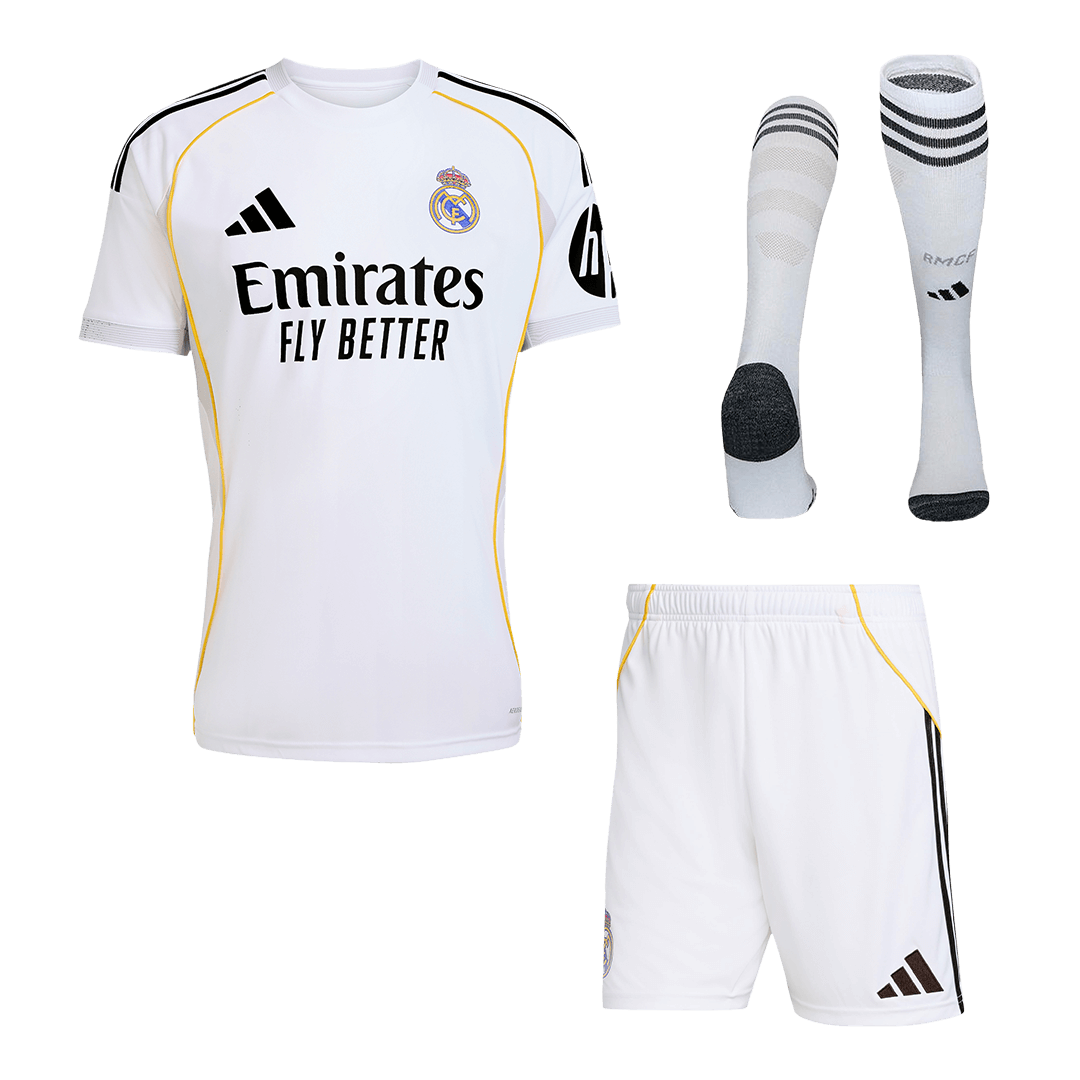 Real Madrid Home Soccer Fan Full Kit 2025/26 - Pro Jersey Shop