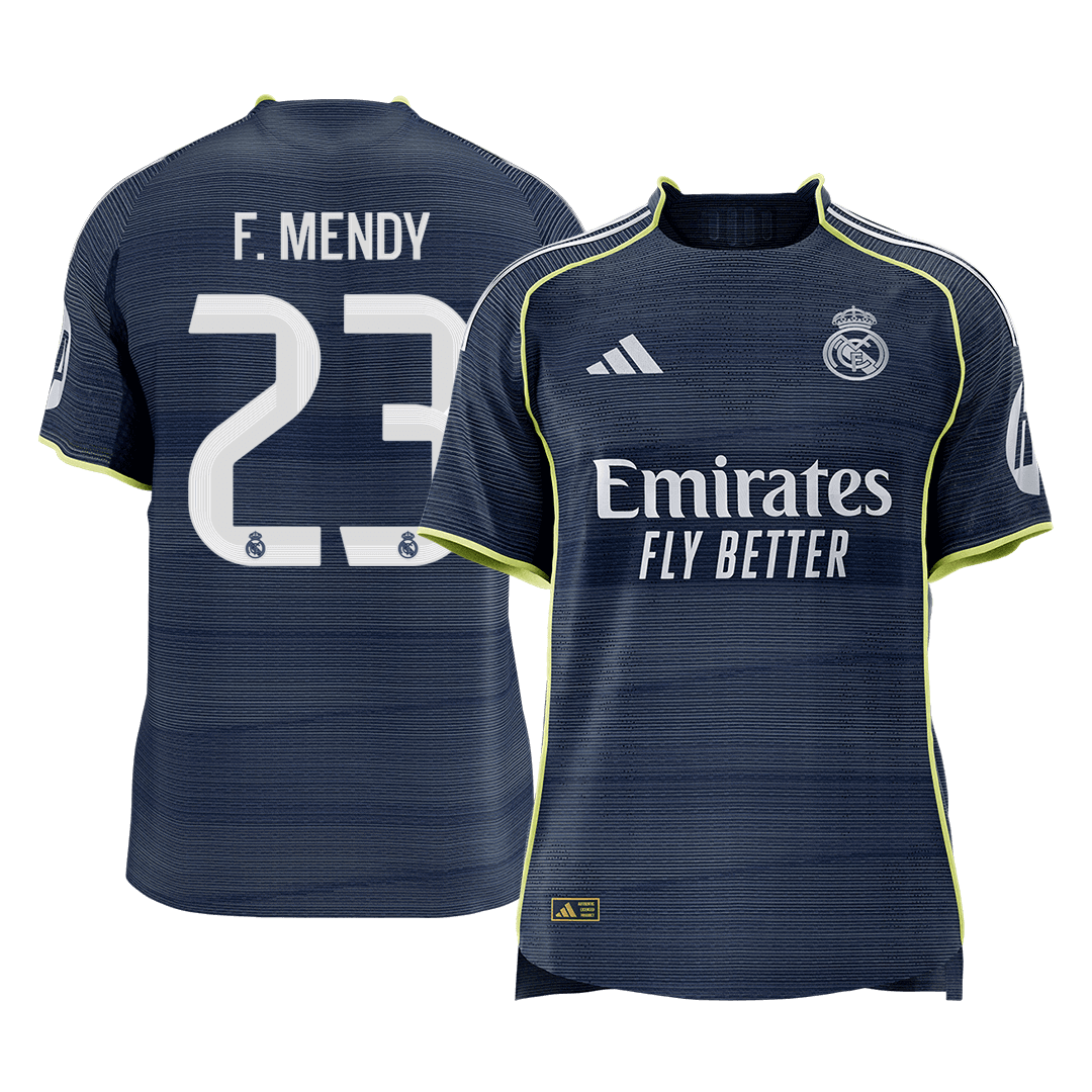 Real Madrid F.MENDY #23 Away Soccer Match Jersey 2025/26 - Pro Jersey Shop