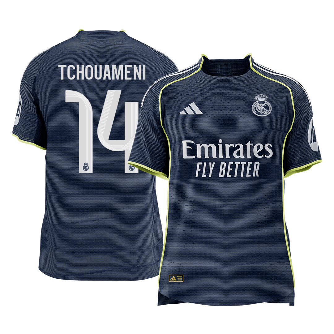 Real Madrid TCHOUAMENI #14 Away Soccer Match Jersey 2025/26 - Pro Jersey Shop