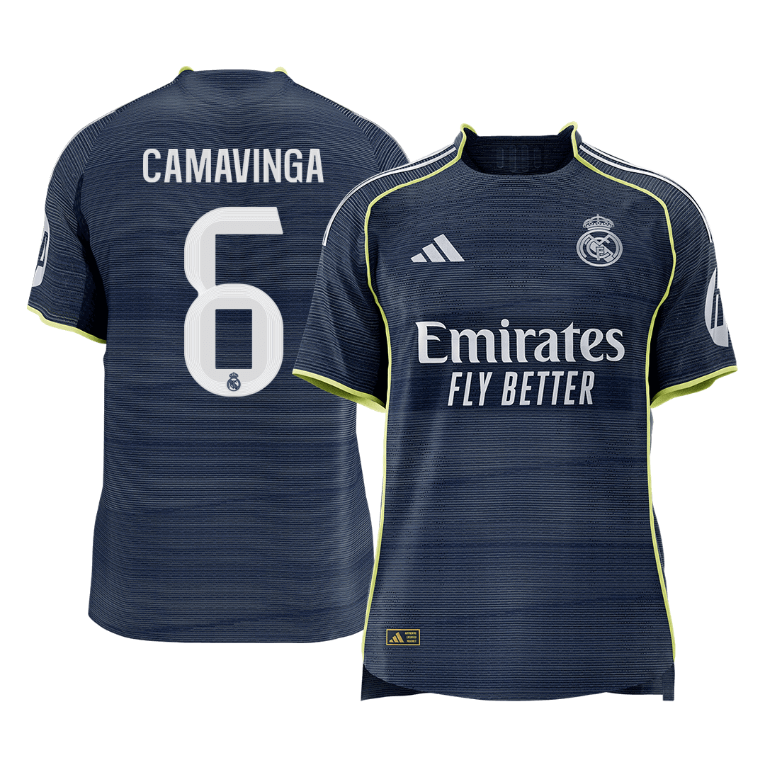 Real Madrid CAMAVINGA #6 Away Soccer Match Jersey 2025/26 - Pro Jersey Shop