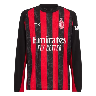 AC Milan Home Soccer Long Sleeves Fan Jersey2025/26 - Pro Jersey Shop