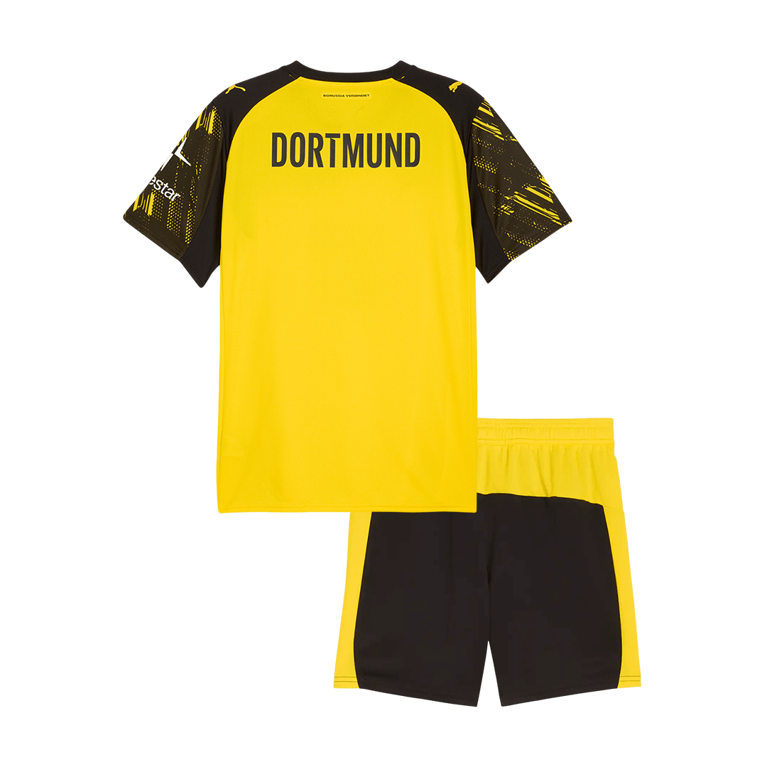 Kids Borussia Dortmund Home Soccer Jersey Kit 2025/26 - Pro Jersey Shop