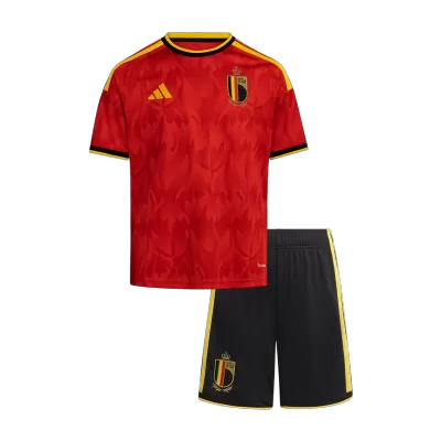 Kids Belgium Home Soccer Jersey Kit 2025/26 - Pro Jersey Shop