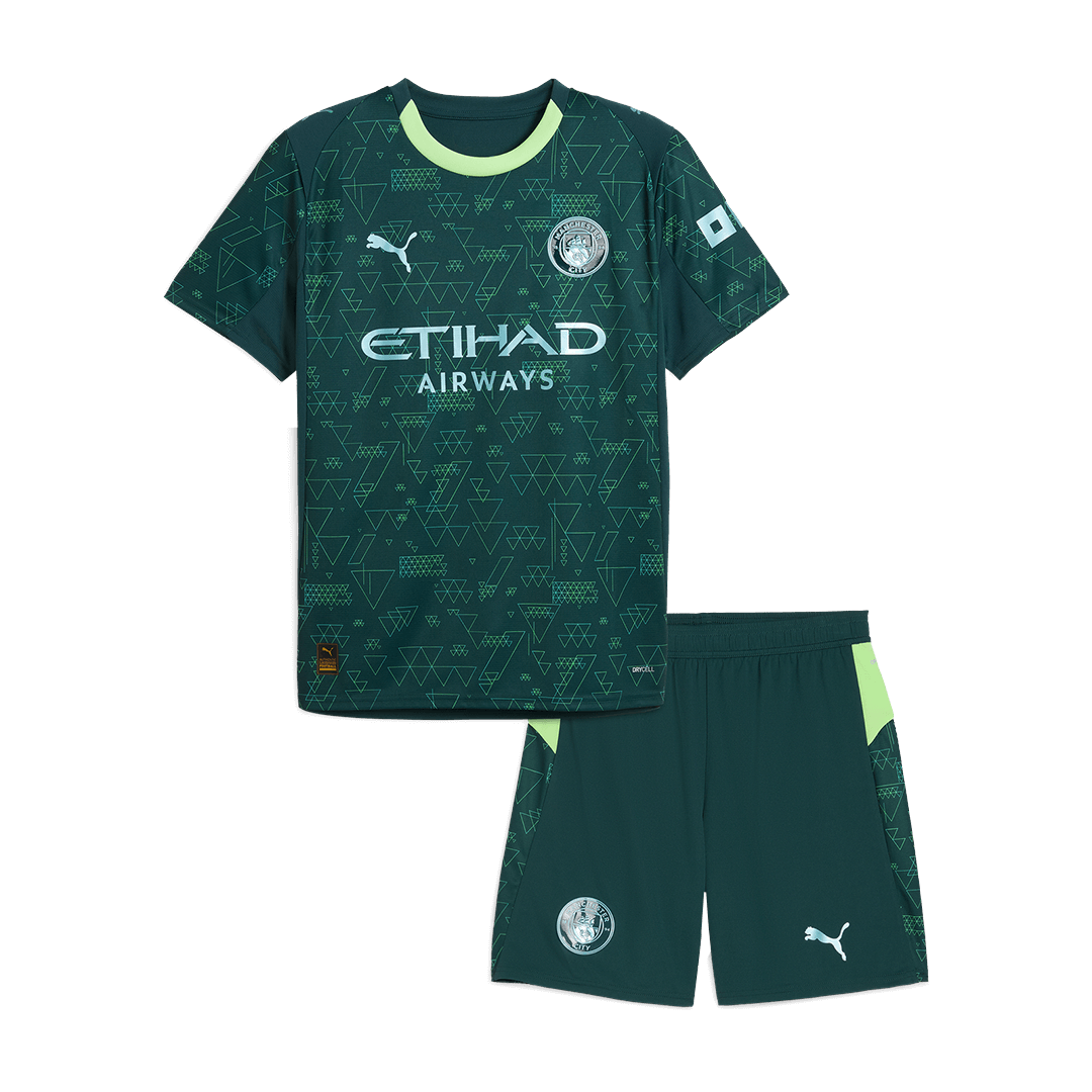 Kids Manchester City Soccer Jersey Kit 2025/26 - Pro Jersey Shop