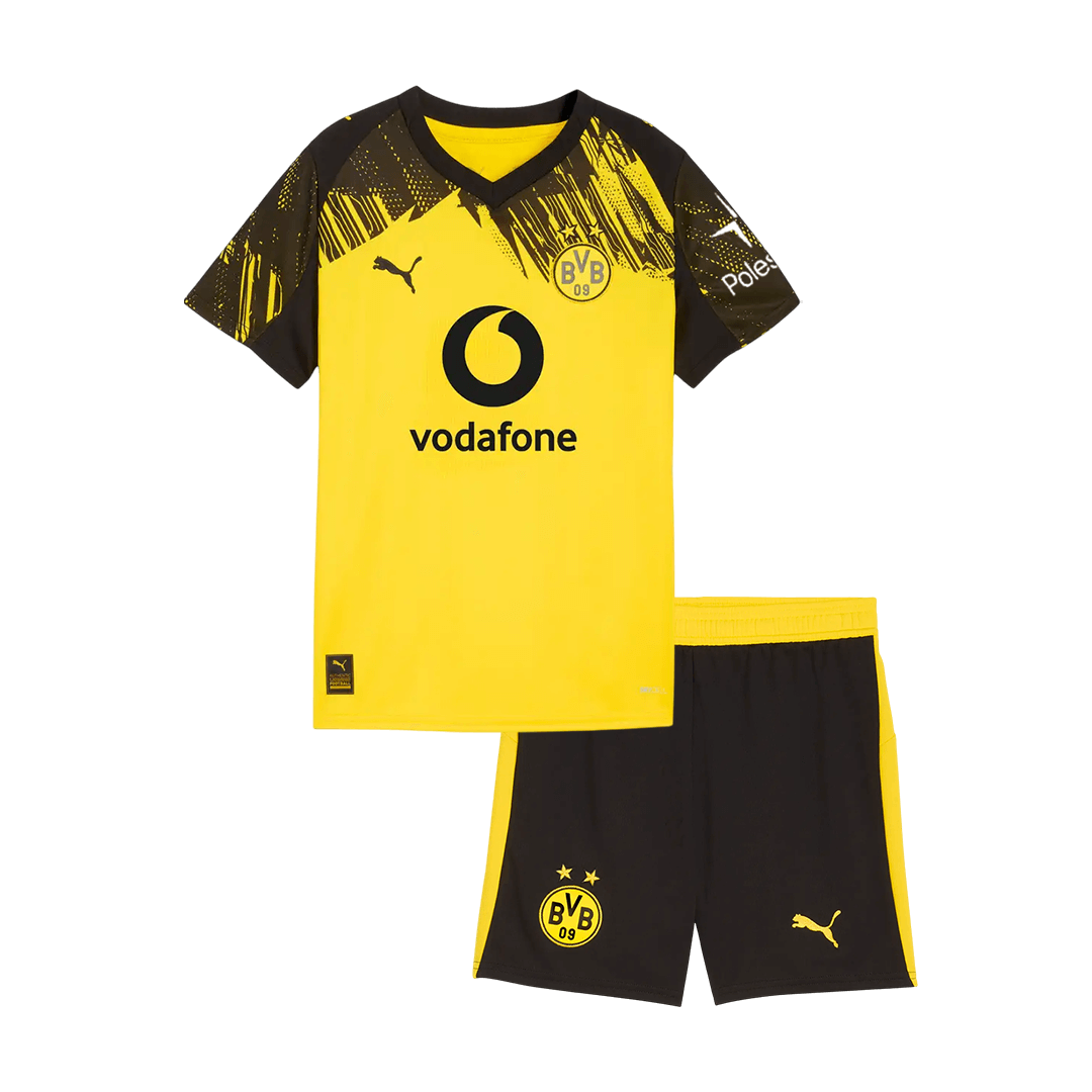 Kids Borussia Dortmund Home Soccer Jersey Kit 2025/26 - Pro Jersey Shop