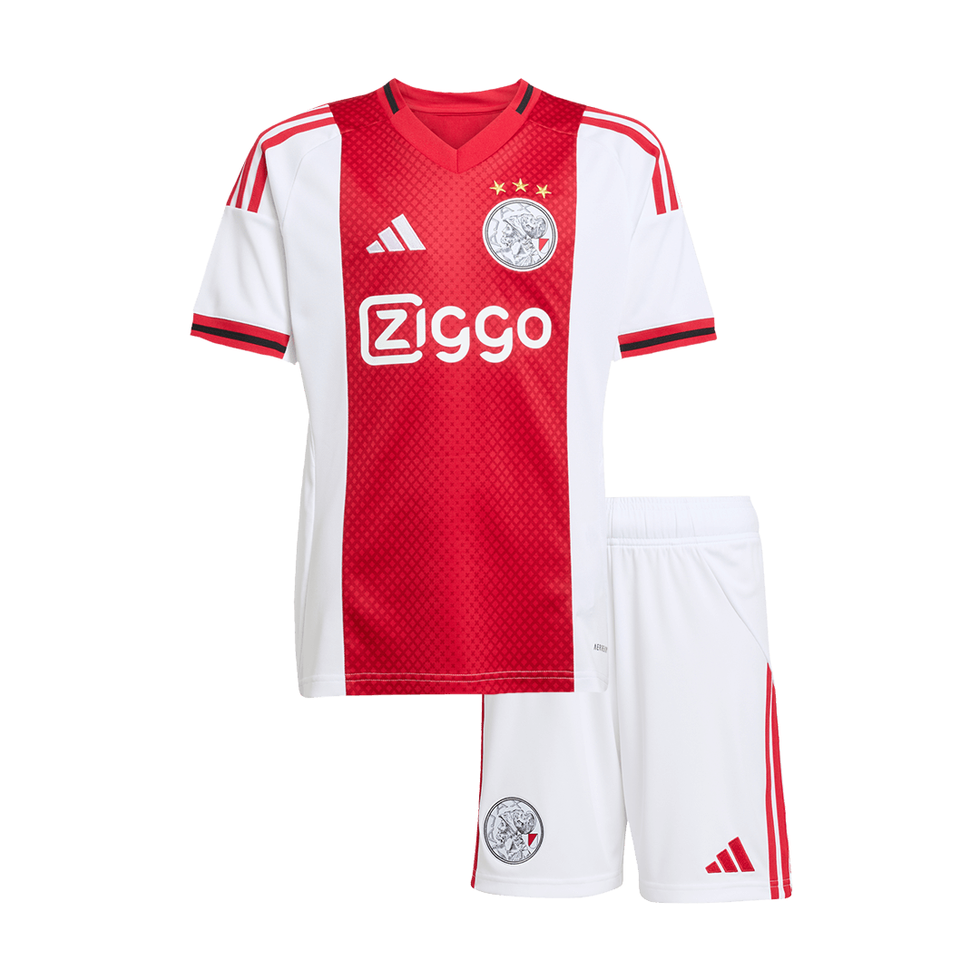 Kids Ajax Home Soccer Jersey Kit 2025/26 - Pro Jersey Shop