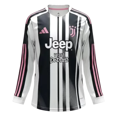 Juventus Home Soccer Long Sleeves Fan Jersey2025/26 - Pro Jersey Shop