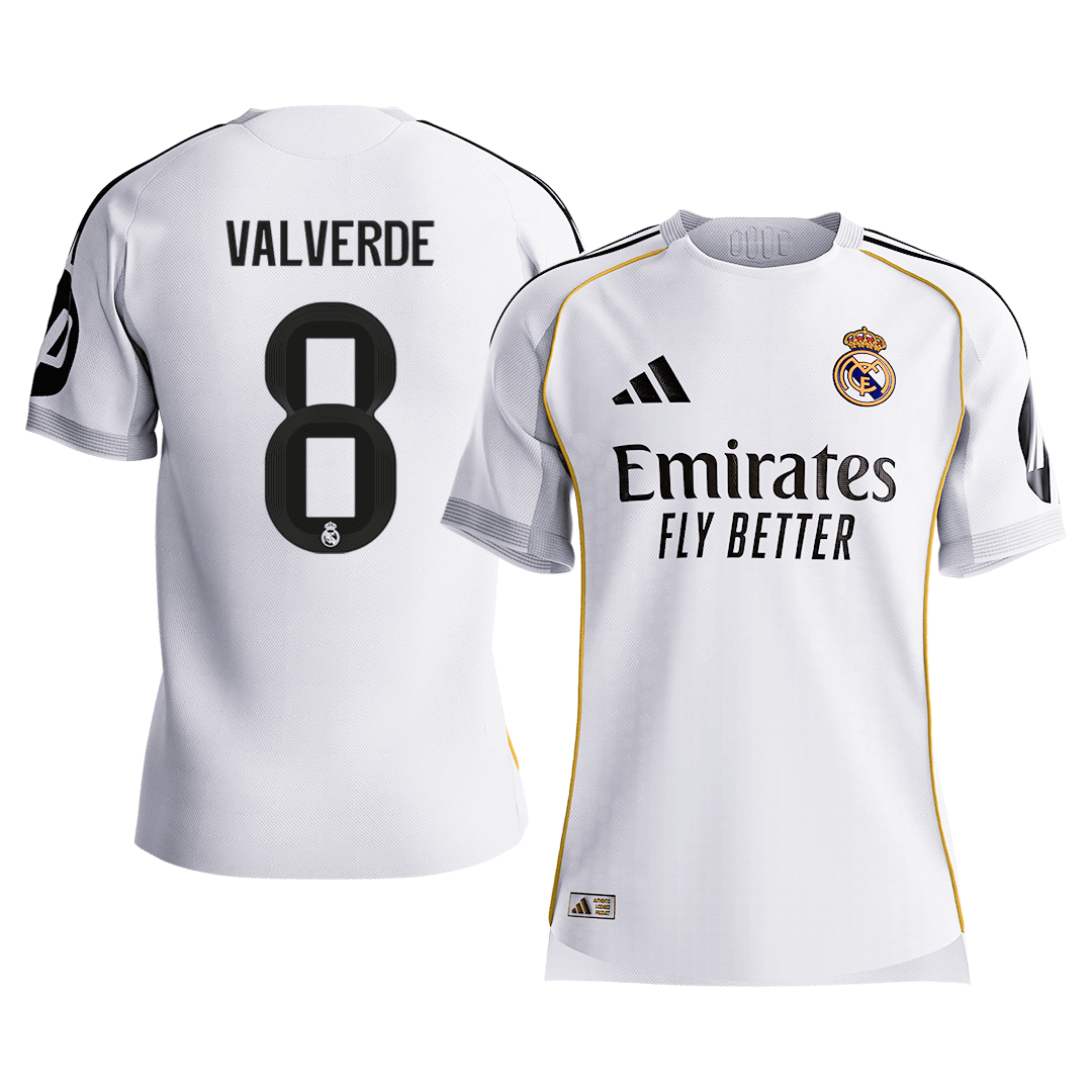 Real Madrid VALVERDE #8 Home Soccer Match Jersey 2025/26 - Pro Jersey Shop
