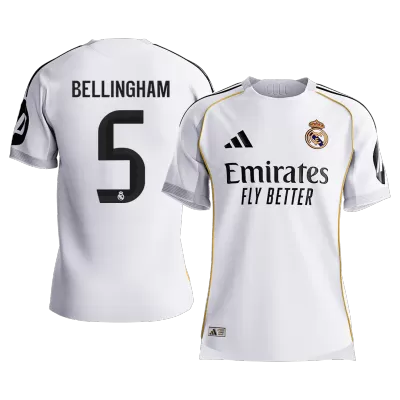 Real Madrid BELLINGHAM #5 Home Soccer Match Jersey 2025/26 - Pro Jersey Shop
