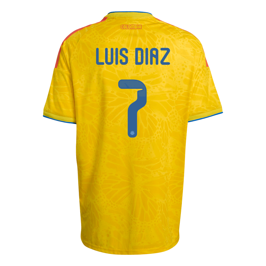 Colombia LUIS DíAZ #7 Home Soccer Fan Jersey 2026 - Pro Jersey Shop