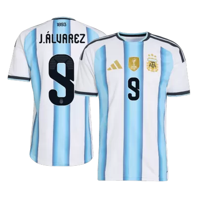 Argentina J.ÁLVAREZ #9 Home Soccer Match Jersey 2026 - Pro Jersey Shop
