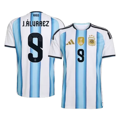 Argentina J.ÁLVAREZ #9 Home Soccer Fan Jersey 2026 - Pro Jersey Shop