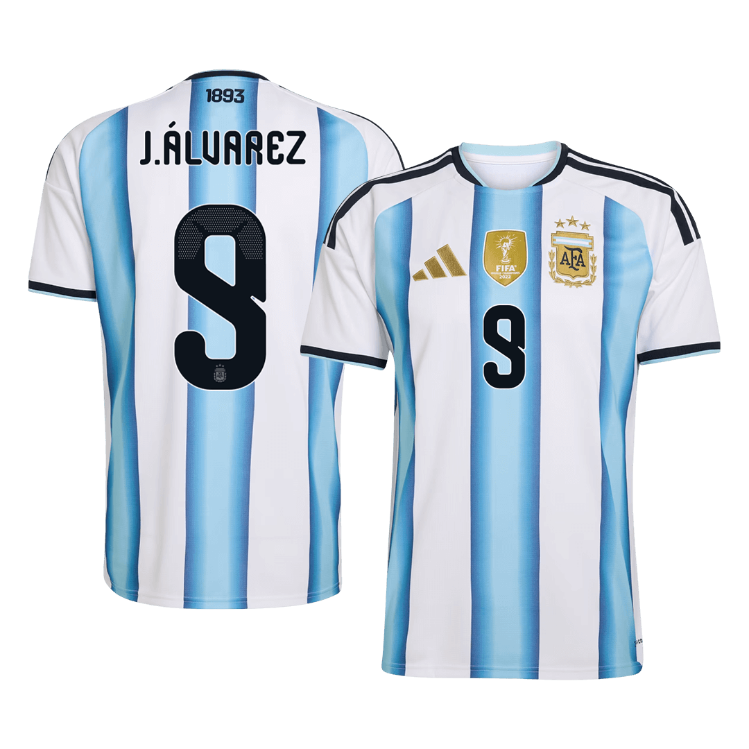 Argentina J.ÁLVAREZ #9 Home Soccer Fan Jersey 2026 - Pro Jersey Shop