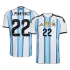 Argentina L.MARTÍNEZ #22 Home Soccer Fan Jersey 2026 - Pro Jersey Shop