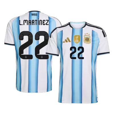 Argentina L.MARTÍNEZ #22 Home Soccer Fan Jersey 2026 - Pro Jersey Shop