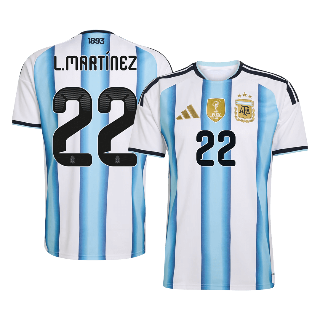 Argentina L.MARTÍNEZ #22 Home Soccer Fan Jersey 2026 - Pro Jersey Shop