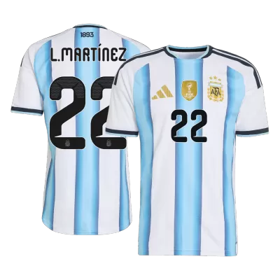 Argentina L.MARTÍNEZ #22 Home Soccer Match Jersey 2026 - Pro Jersey Shop