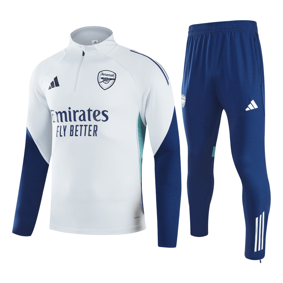 Arsenal Training Jacket Kit 2025/26 - White - Pro Jersey Shop