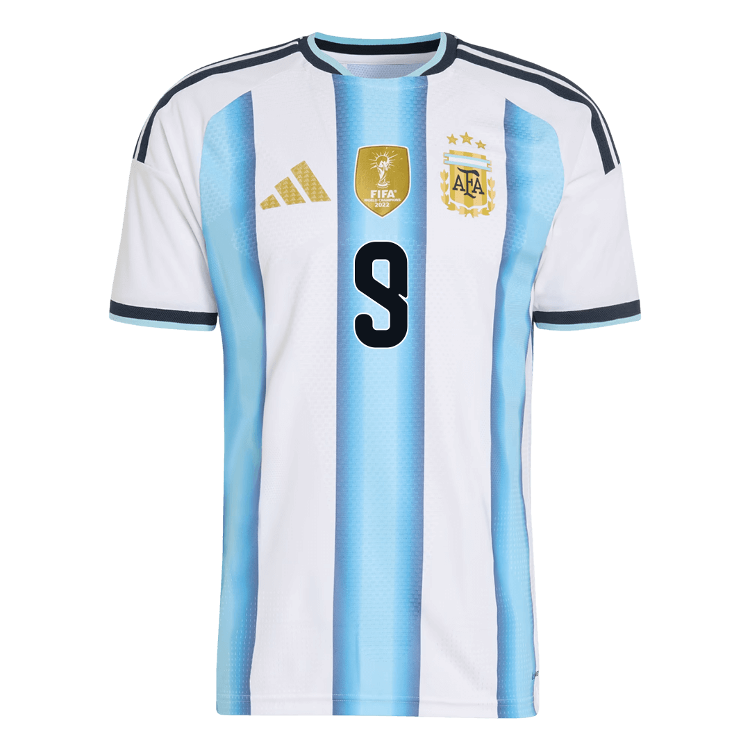 Argentina J.ÁLVAREZ #9 Home Soccer Match Jersey 2026 - Pro Jersey Shop