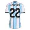 Argentina L.MARTÍNEZ #22 Home Soccer Match Jersey 2026 - Pro Jersey Shop