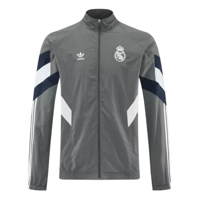 Real Madrid Windbreaker Jacket 2025/26 - Gray - Pro Jersey Shop