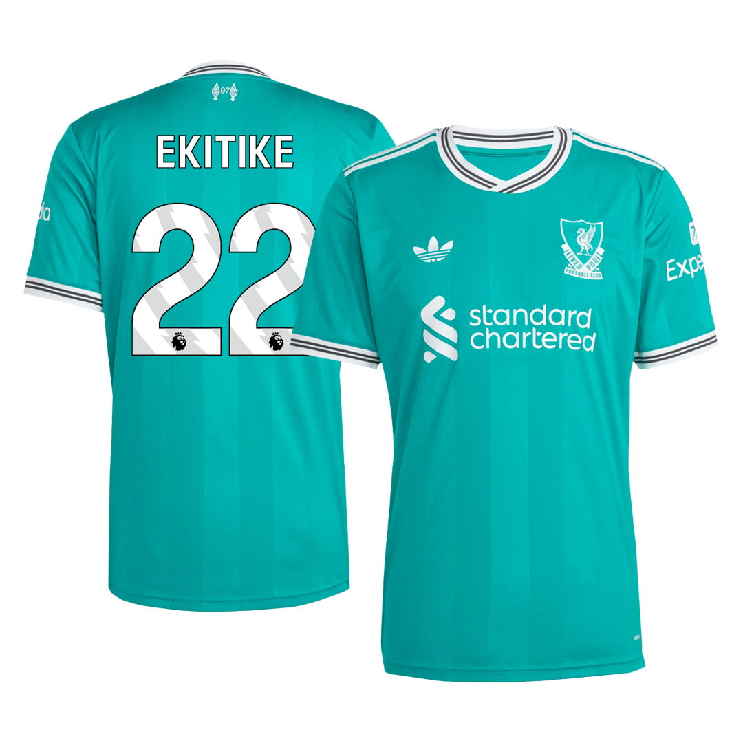 Liverpool EKITIKE #22 Third Away Soccer Fan Jersey 2025/26 - Pro Jersey Shop