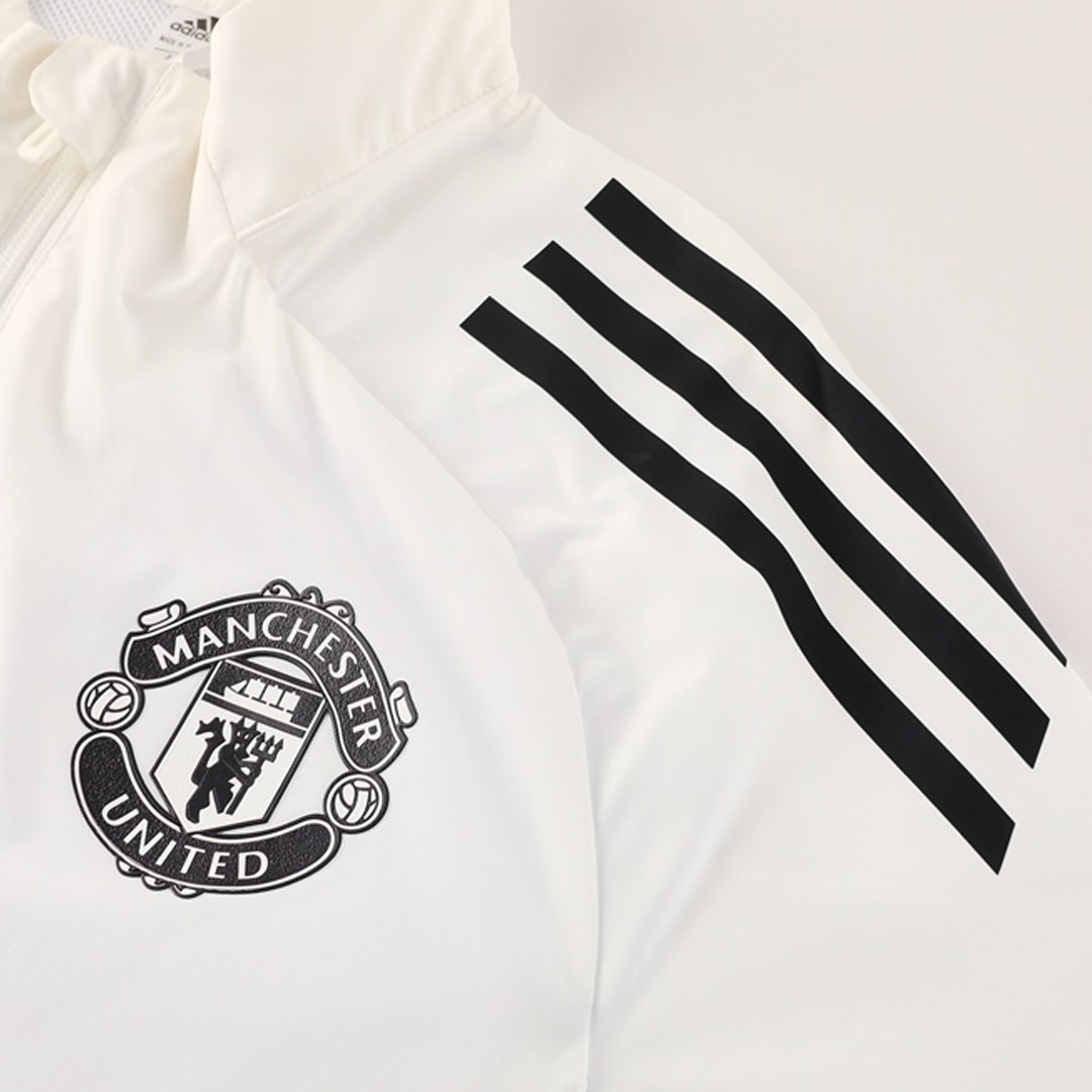 Manchester United Windbreaker Jacket 2025/26 - White - Pro Jersey Shop