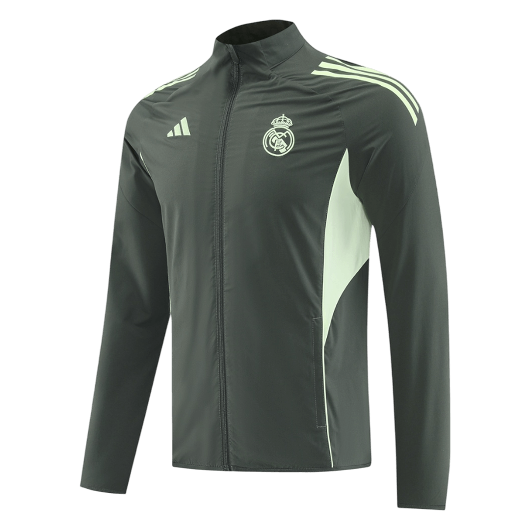 Real Madrid Windbreaker Jacket 2025/26 - Dark Green - Pro Jersey Shop