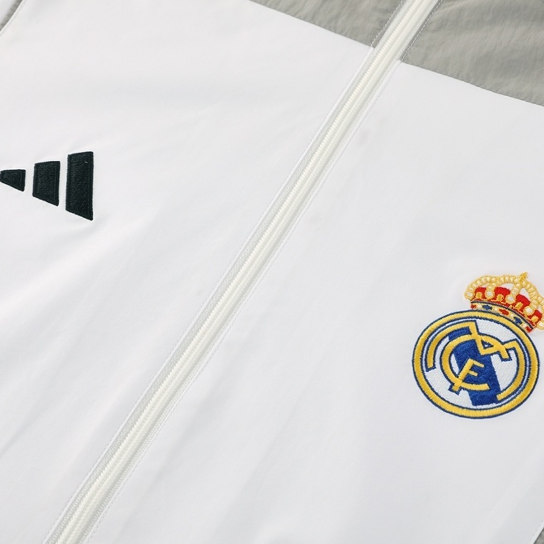 Real Madrid Windbreaker Jacket 2025/26 - White - Pro Jersey Shop