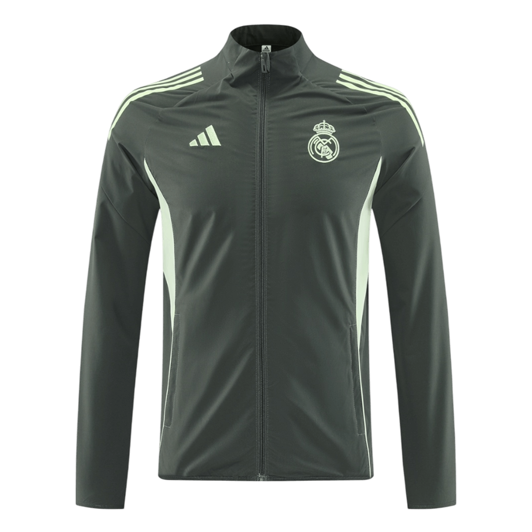 Real Madrid Windbreaker Jacket 2025/26 - Dark Green - Pro Jersey Shop