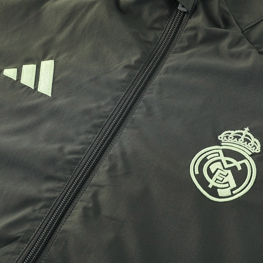 Real Madrid Windbreaker Jacket 2025/26 - Dark Green - Pro Jersey Shop