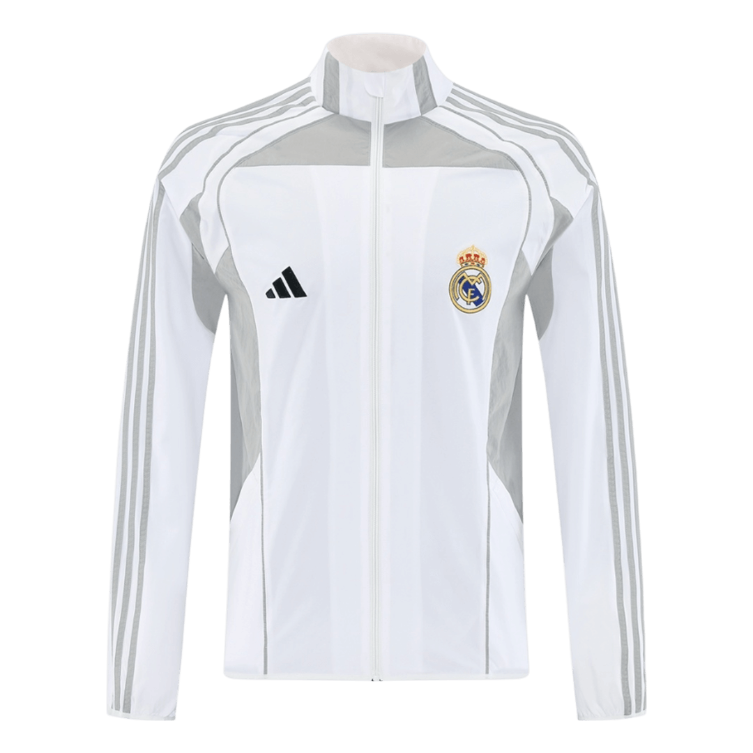 Real Madrid Windbreaker Jacket 2025/26 - White - Pro Jersey Shop