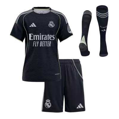 Kids Real Madrid Away Soccer Jersey Full Kit 2025/26 - Pro Jersey Shop