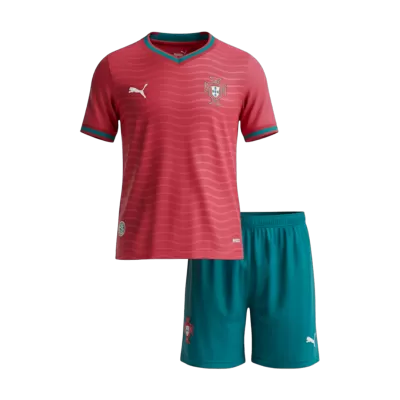 Kids Portugal Home Soccer Jersey Kit 2026 - Pro Jersey Shop