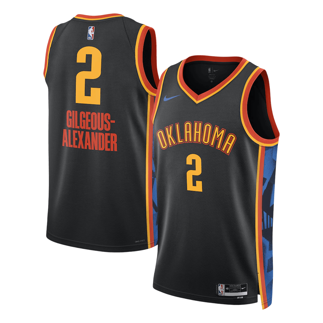 Oklahoma City Thunder Gilgeous-Alexander #2 NBA Jersey - City Edition - Pro Jersey Shop