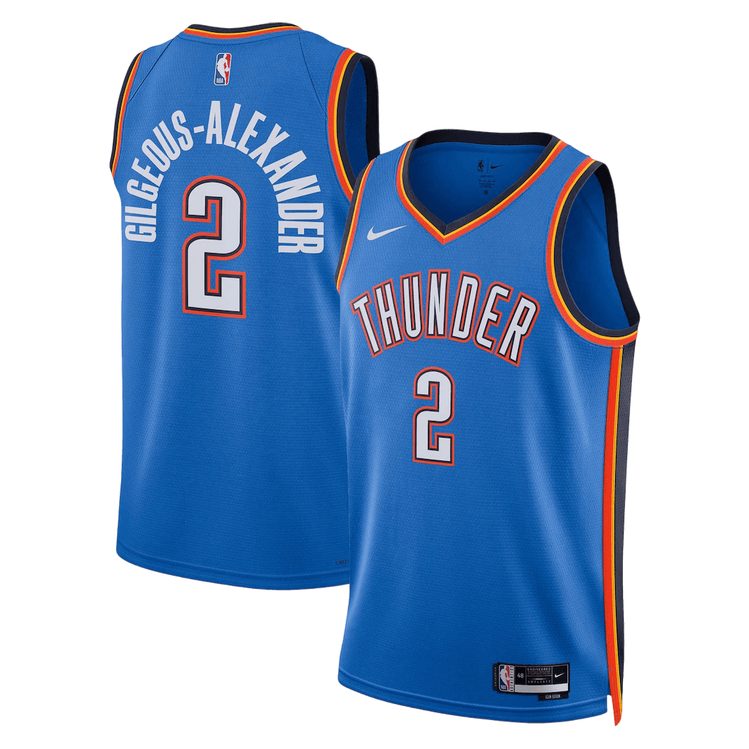 Oklahoma City Thunder Gilgeous-Alexander #2 NBA Jersey - Icon Edition - Pro Jersey Shop