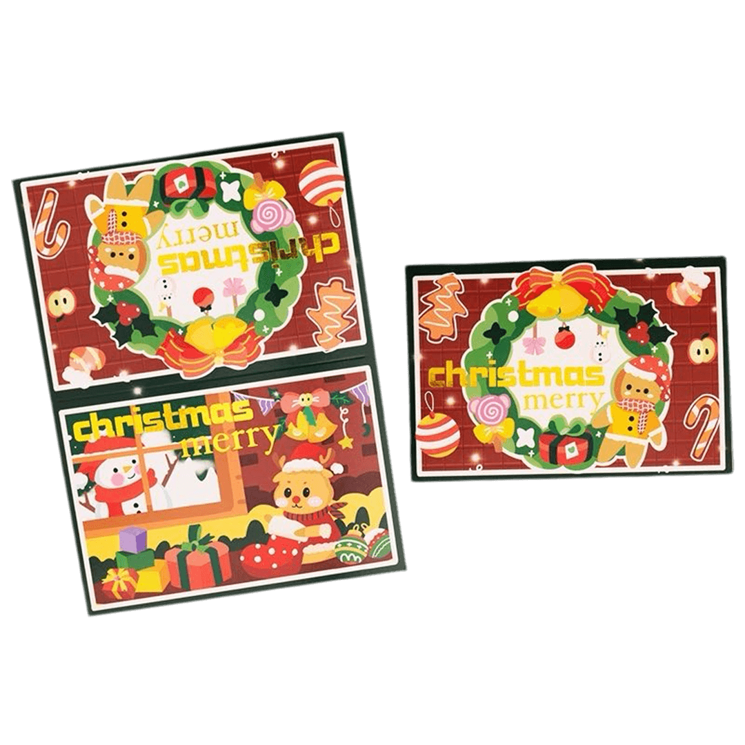 Christmas Card – Christmas Wreath – Free Greeting Printing - Pro Jersey Shop