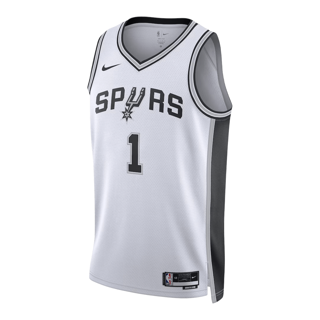 San Antonio Spurs Wembanyama #1 NBA Jersey - Association Edition - Pro Jersey Shop
