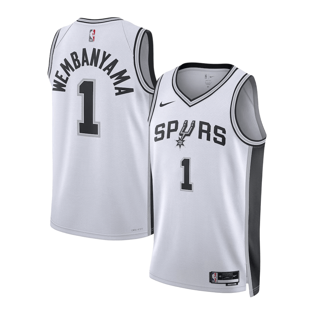 San Antonio Spurs Wembanyama #1 NBA Jersey - Association Edition - Pro Jersey Shop