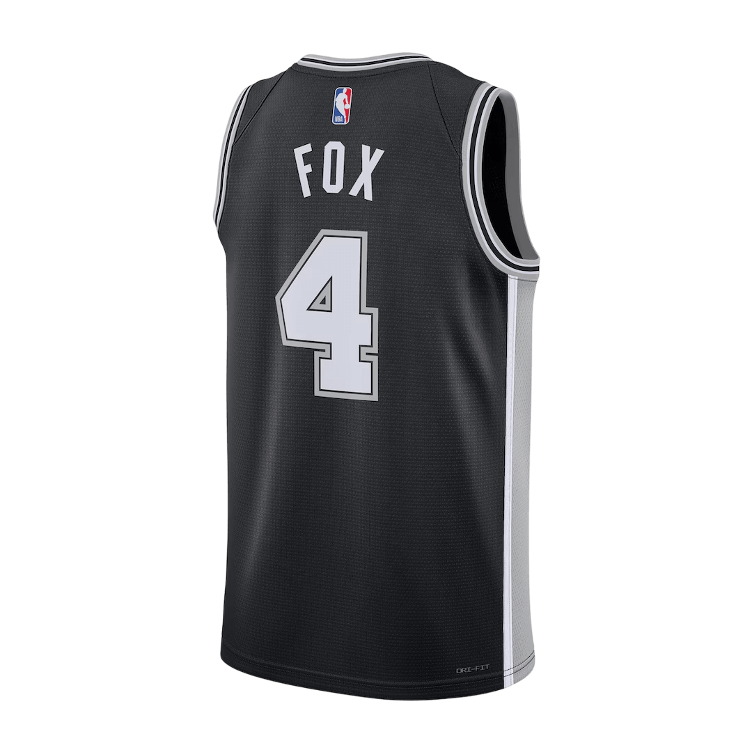 San Antonio Spurs Fox #4 NBA Jersey - Icon Edition - Pro Jersey Shop