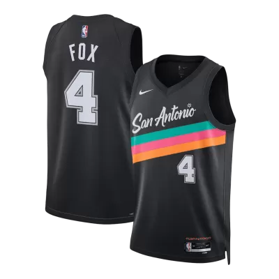San Antonio Spurs Fox #4 NBA Jersey - City Edition - Pro Jersey Shop