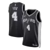 San Antonio Spurs Fox #4 NBA Jersey - Icon Edition - Pro Jersey Shop
