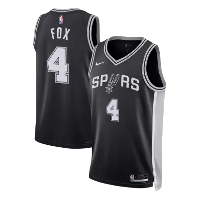 San Antonio Spurs Fox #4 NBA Jersey - Icon Edition - Pro Jersey Shop