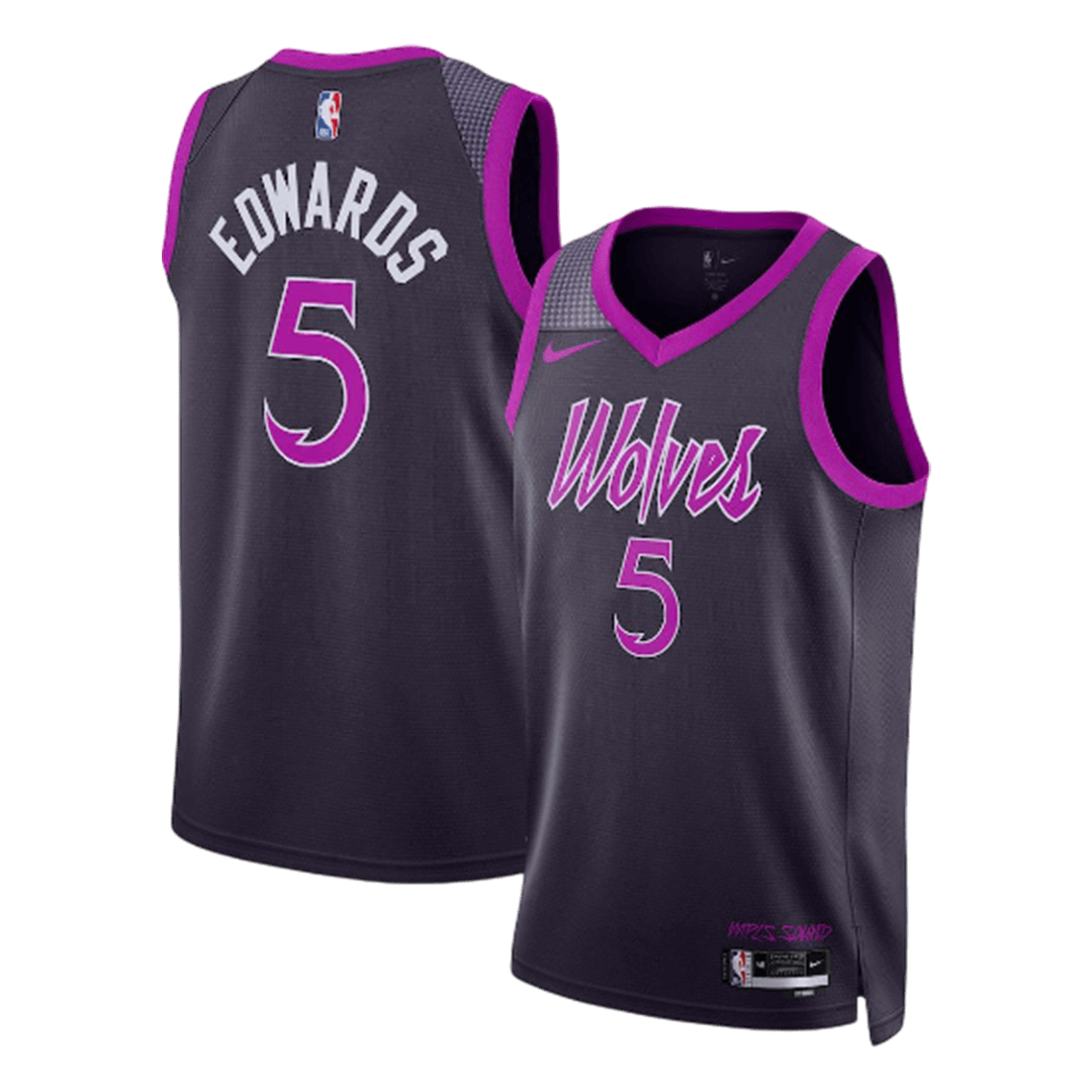 Minnesota Timberwolves EDWARDS #5 NBA Jersey - City Edition - Pro Jersey Shop