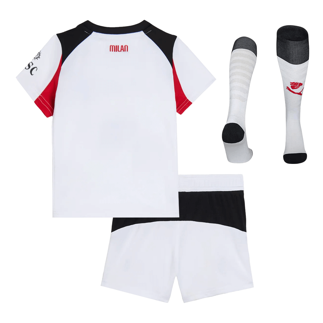 Kids AC Milan Away Soccer Jersey Full Kit 2025/26 - Pro Jersey Shop